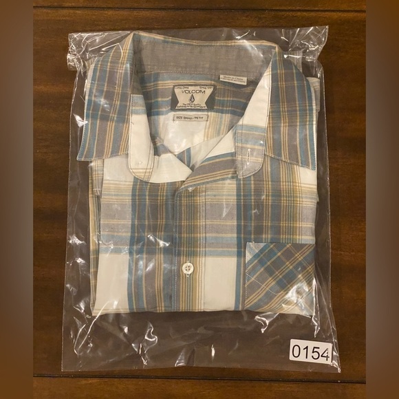 VOLCOM Stone Rad Plaid Collared Shirt Men S Small - Picture 7 of 7